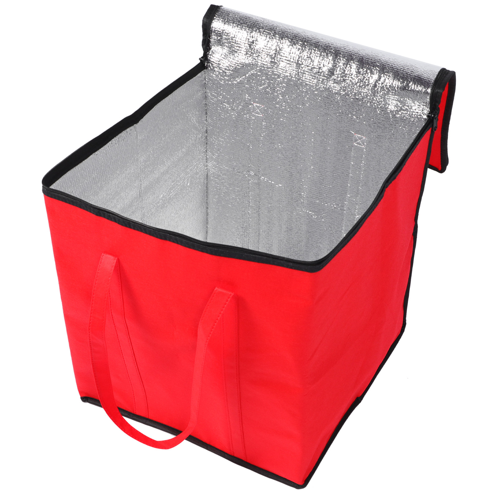 Food Storage Bag - 1個入り、断熱機能付きの食品配送バッグ。鮮やかな色で持ち運びやすく、弁当やケーキ、ピクニック用の食品を保温・保冷できる収納バッグ。