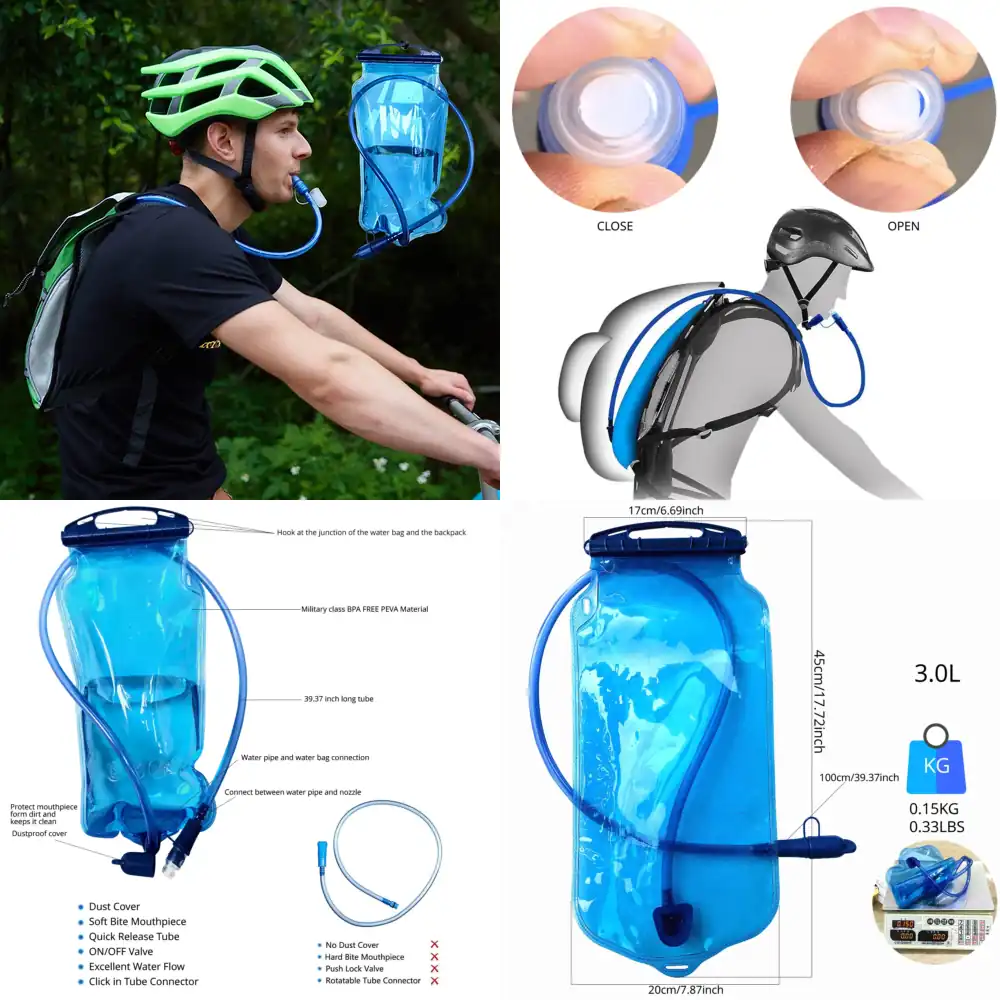 WAP01 人気商品 1個入り スポーツウォーターブラダー  - Food Storage Bag のレビューと価格