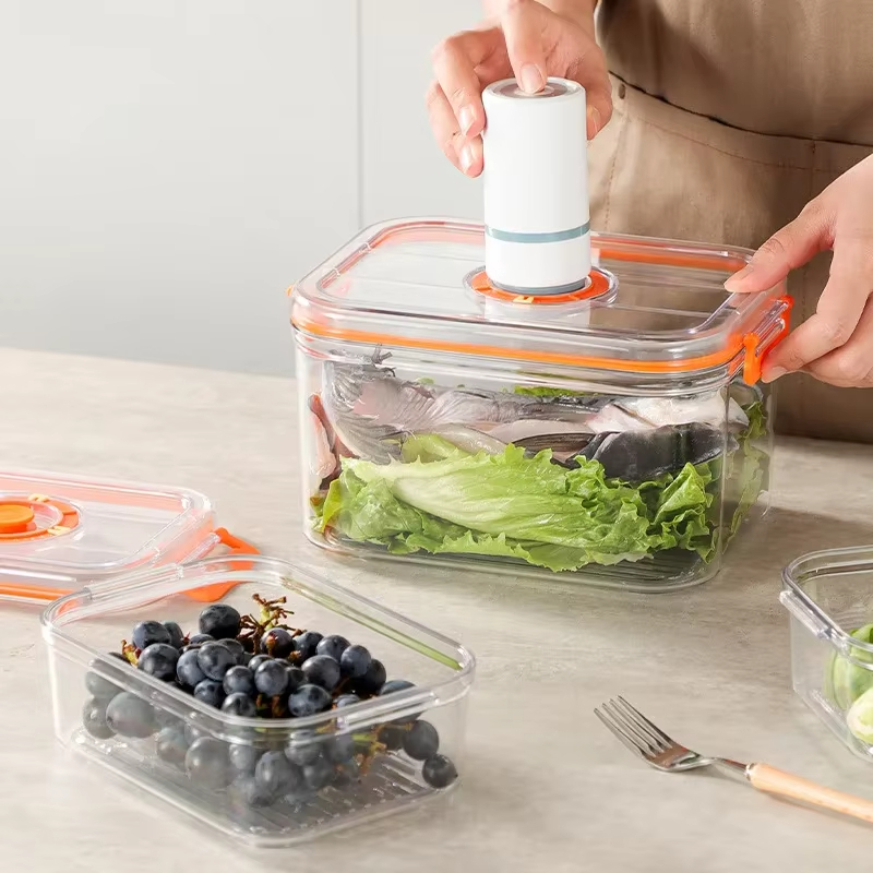 真空保存ボックス 冷蔵庫 密閉容器 電子レンジ対応 透明食品 - Food Storage With Dividers のレビューと価格