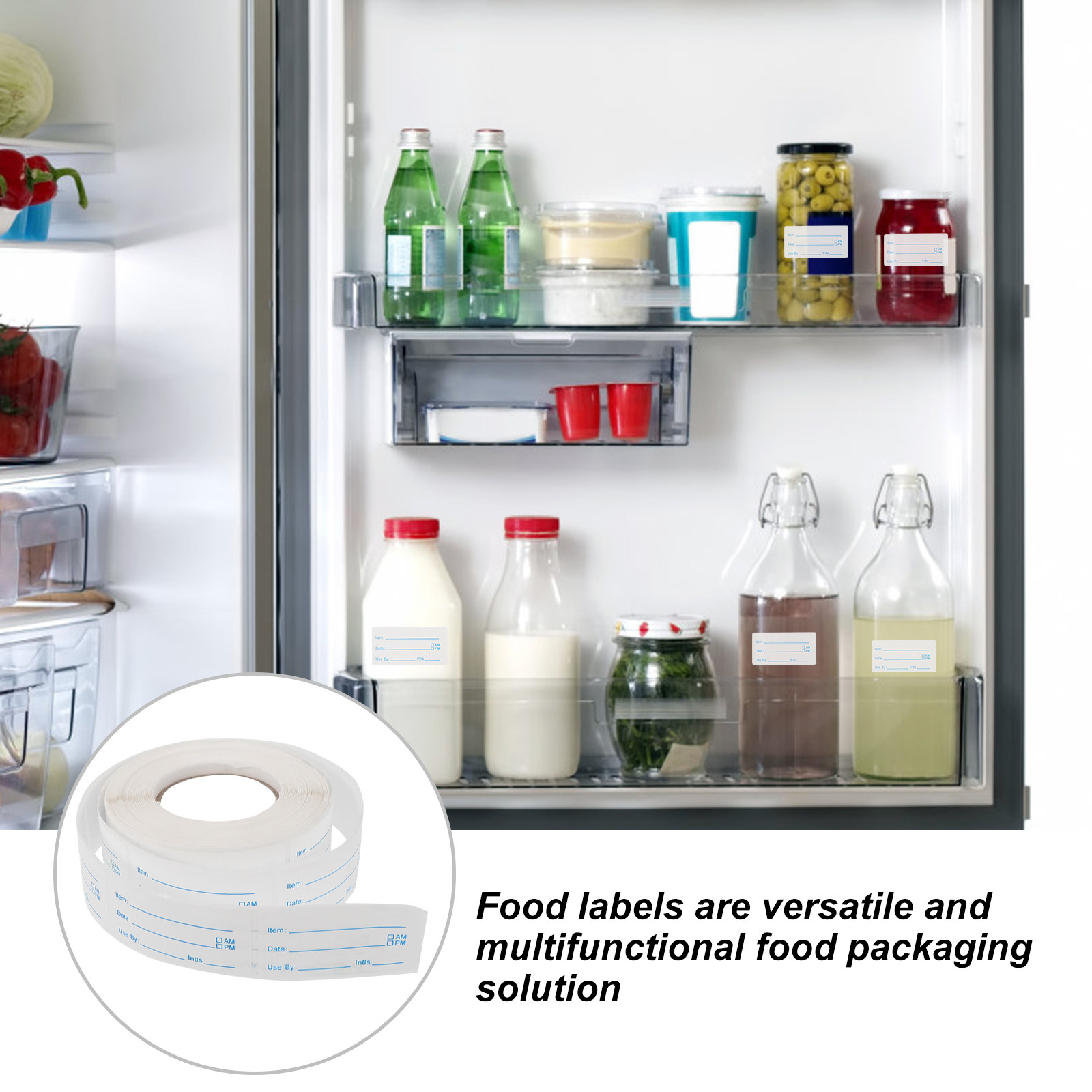 1. 期限表示ラベルステッカー、食品ラベル、容器ラベル。キッ - Food Storage Labels のレビューと価格