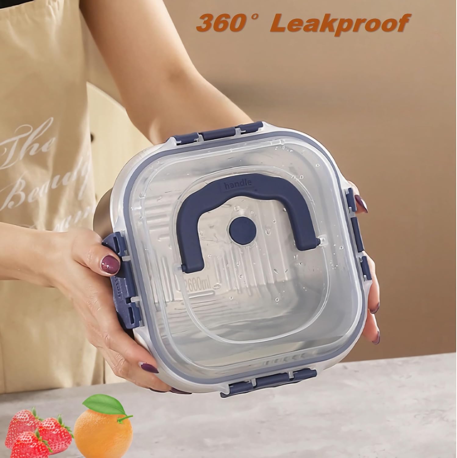 漏れ防止ステンレス製食品保存容器 蓋付き 冷蔵庫 オフィスラ - Food Storage Oven Safe のレビューと価格